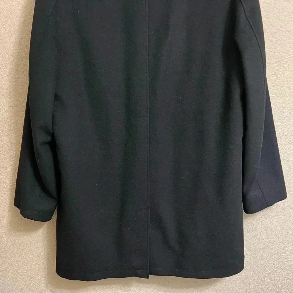 Cardinal of Canada Mens Jacket Medium Black Wool Blend Quilted Full Zip Overcoat - Picture 11 of 16